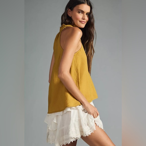 Anthropologie Pilcro The Tavi Linen Sleeveless Tank Top - Picture 8 of 9